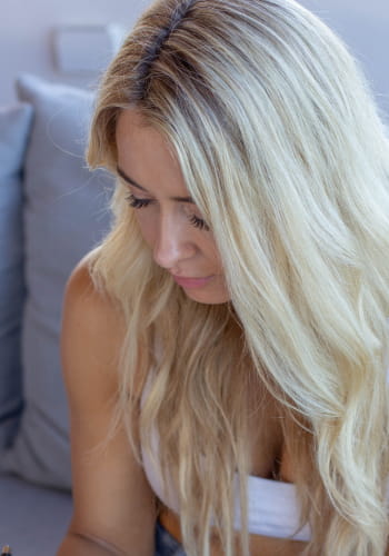 Danette May feeling sad.