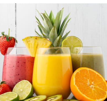 Fruit smoothies.