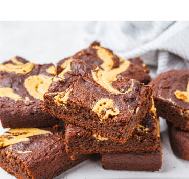 Peanut butter brownies.