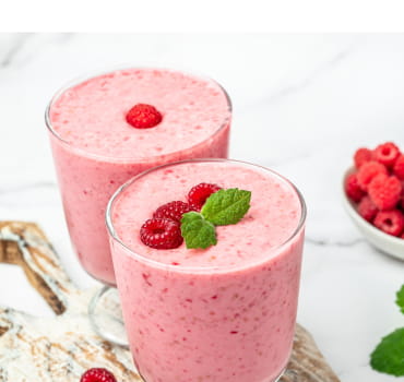 Raspberry milkshake.