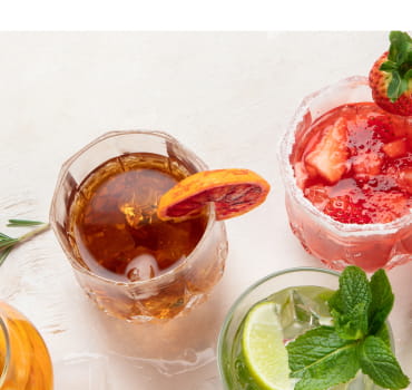 Refreshing mocktails.