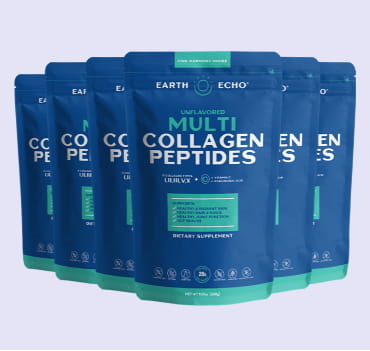 Six multicollagen pouches.