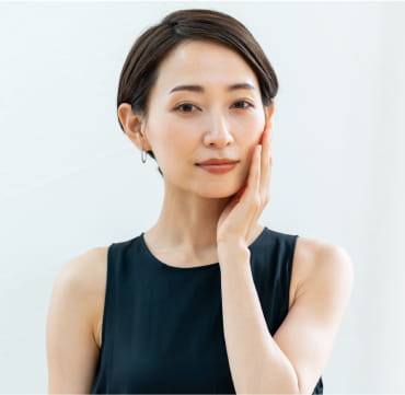 Woman with beautiful skin posing.